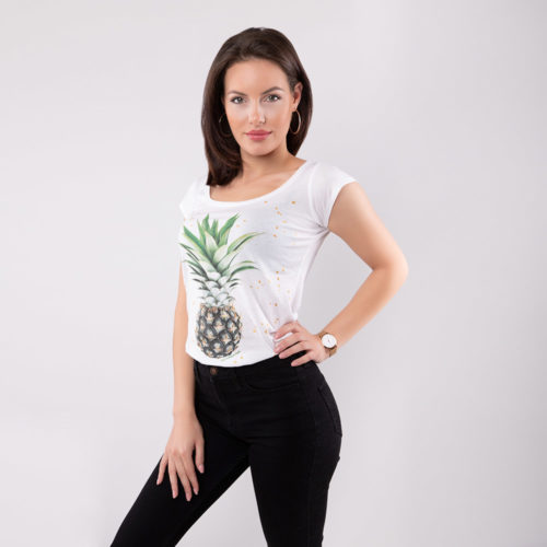 T-Shirt Ananas SEAN & LINA Side