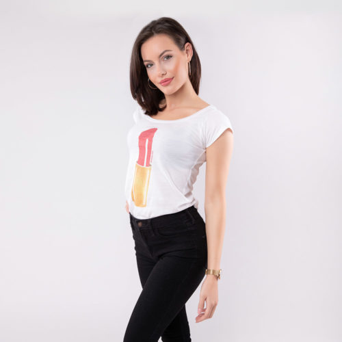 Lippenstift T-Shirt SEAN & LINA Lipstick Side